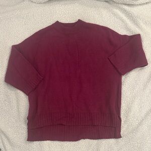 Free People Plum Knit Pullover